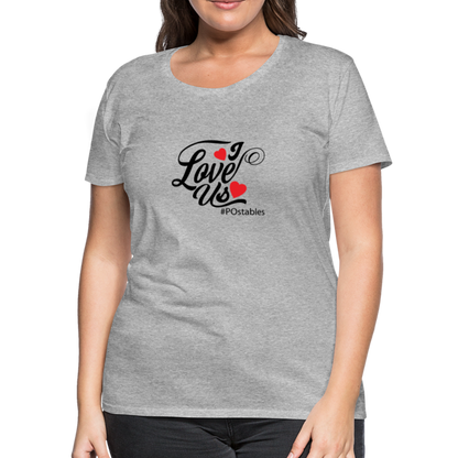 I Love Us B Women’s Premium T-Shirt - heather gray