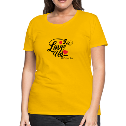 I Love Us B Women’s Premium T-Shirt - sun yellow