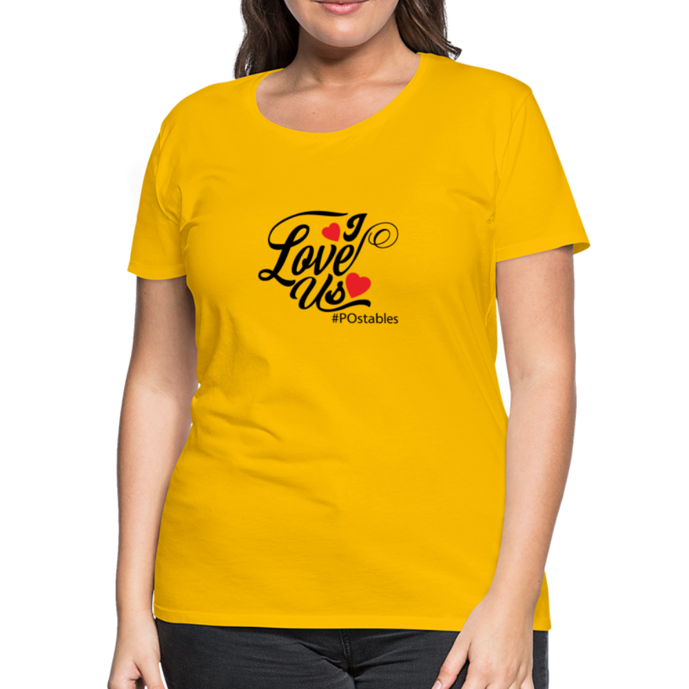 I Love Us B Women’s Premium T-Shirt - sun yellow