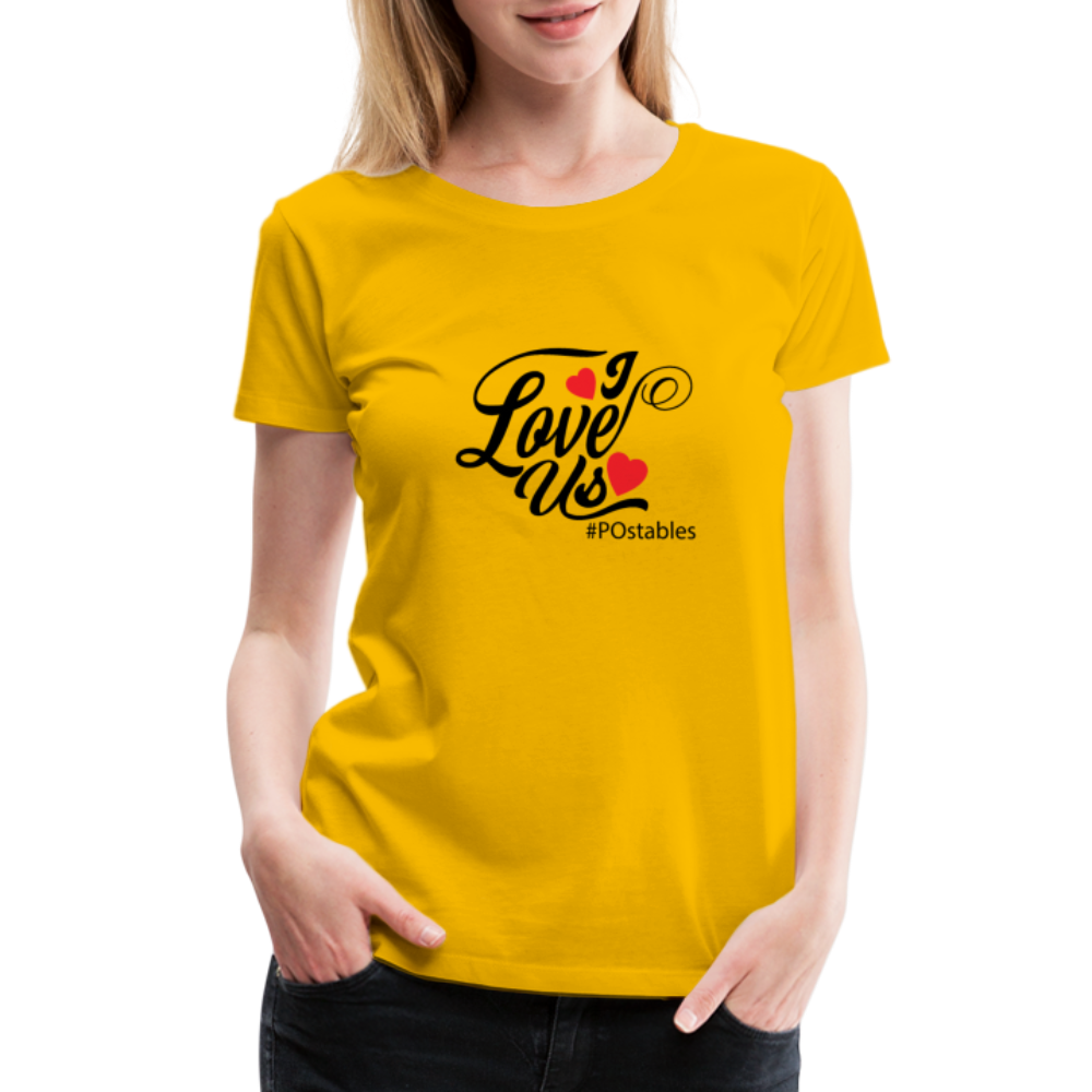 I Love Us B Women’s Premium T-Shirt - sun yellow