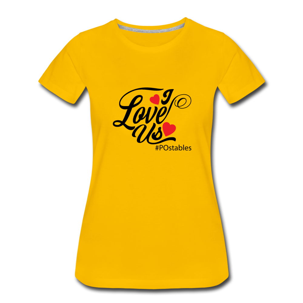 I Love Us B Women’s Premium T-Shirt - sun yellow