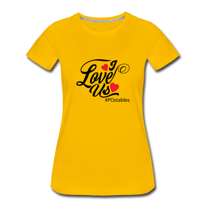 I Love Us B Women’s Premium T-Shirt - sun yellow