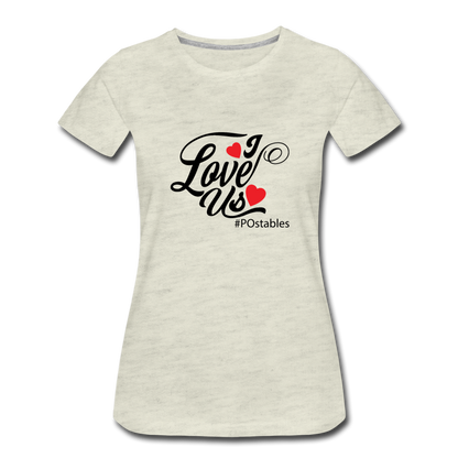 I Love Us B Women’s Premium T-Shirt - heather oatmeal