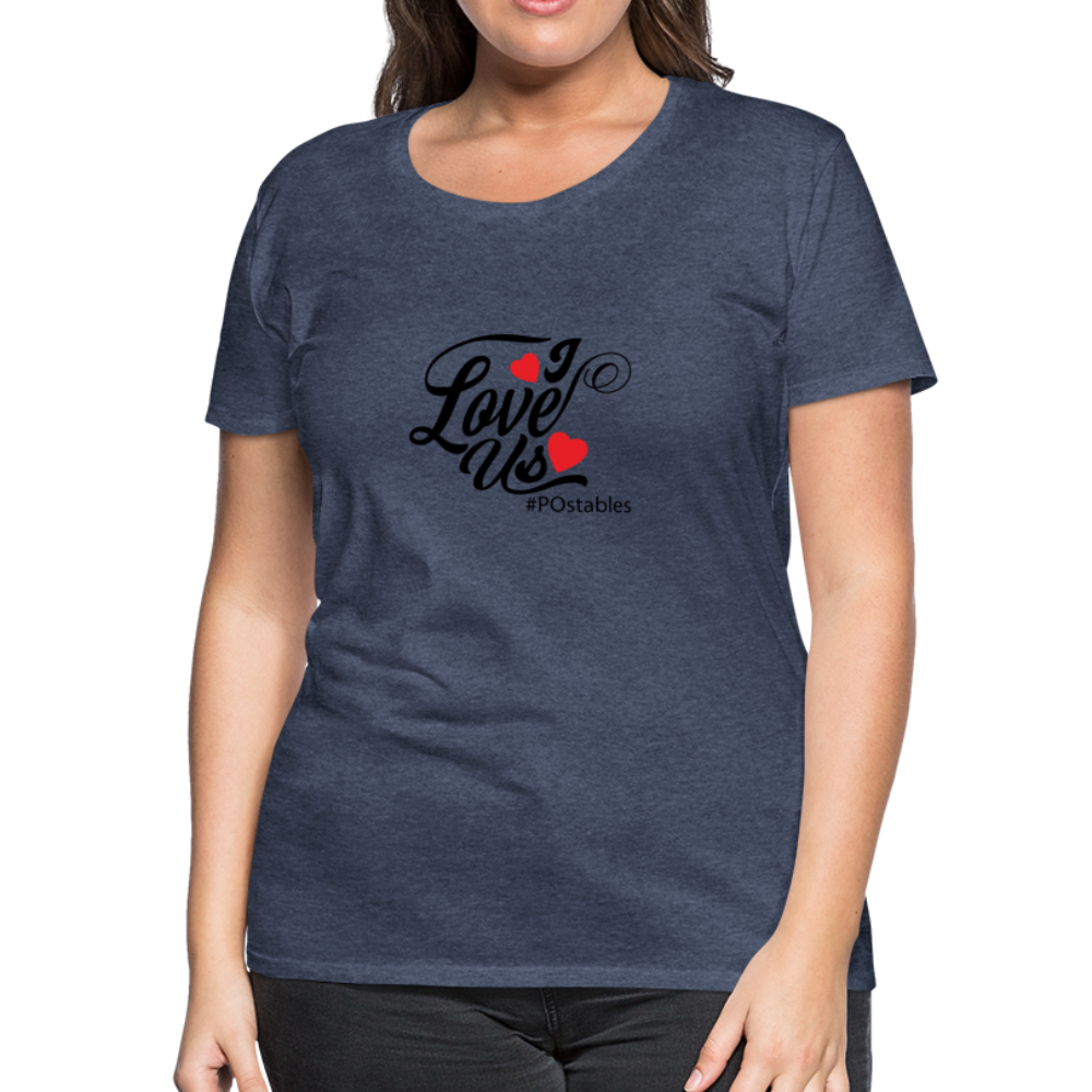 I Love Us B Women’s Premium T-Shirt - heather blue