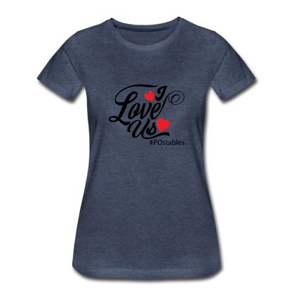 I Love Us B Women’s Premium T-Shirt - heather blue