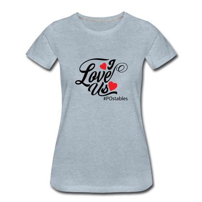 I Love Us B Women’s Premium T-Shirt - heather ice blue