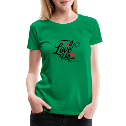 I Love Us B Women’s Premium T-Shirt - kelly green