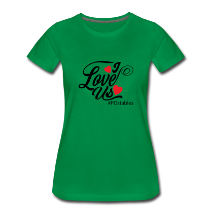 I Love Us B Women’s Premium T-Shirt - kelly green