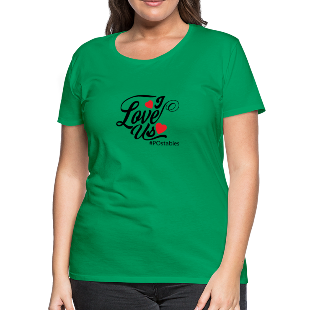 I Love Us B Women’s Premium T-Shirt - kelly green