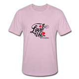 I Love Us B Unisex Heather Prism T-Shirt - heather prism lilac
