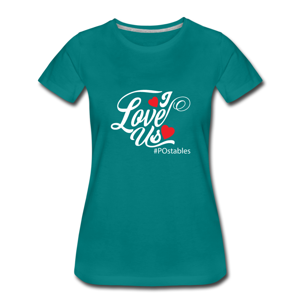 I Love Us W Women’s Premium T-Shirt - teal