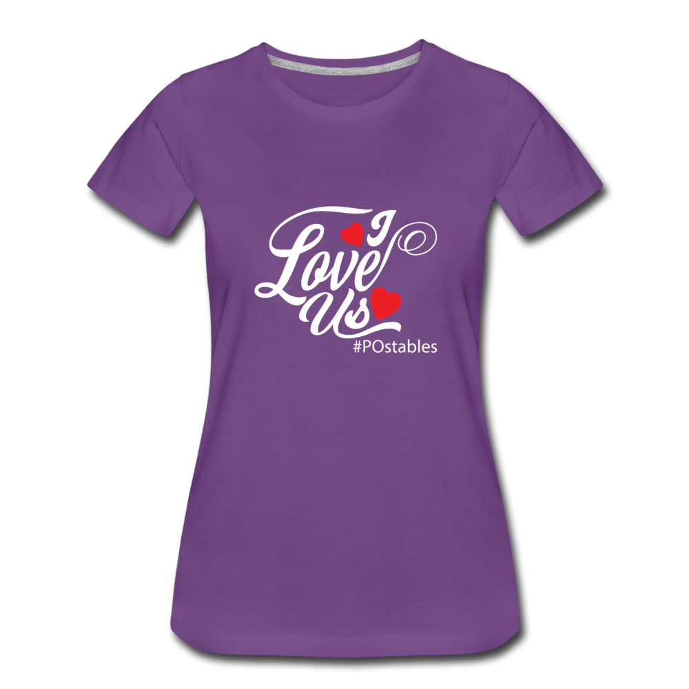 I Love Us W Women’s Premium T-Shirt - purple