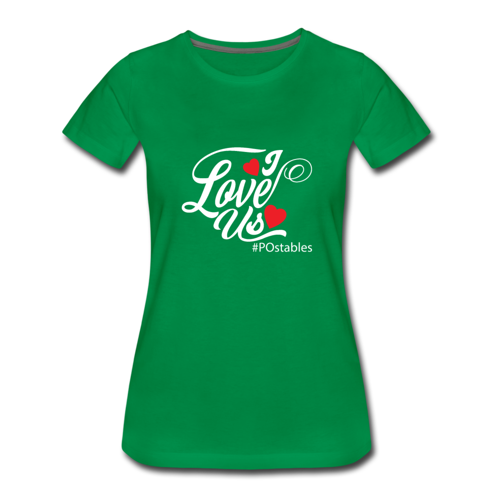 I Love Us W Women’s Premium T-Shirt - kelly green
