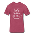 I Only Dance With You W Fitted Cotton/Poly T-Shirt by Next Level - heather burgundy