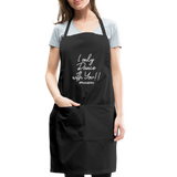 I Only Dance With You W Adjustable Apron - black