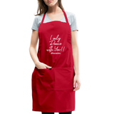 I Only Dance With You W Adjustable Apron - red