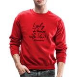 I Only Dance With You B Crewneck Sweatshirt - red