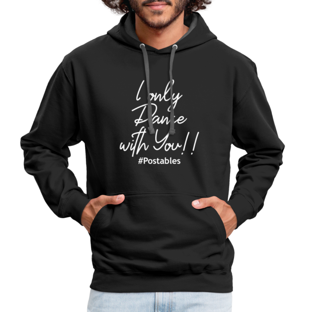 I Only Dance With You W Contrast Hoodie - black/asphalt