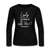 I Only Dance With You W Women's Long Sleeve Jersey T-Shirt - black