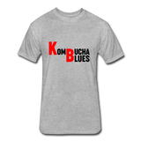 Kombucha Blues Fitted Cotton/Poly T-Shirt by Next Level - heather gray