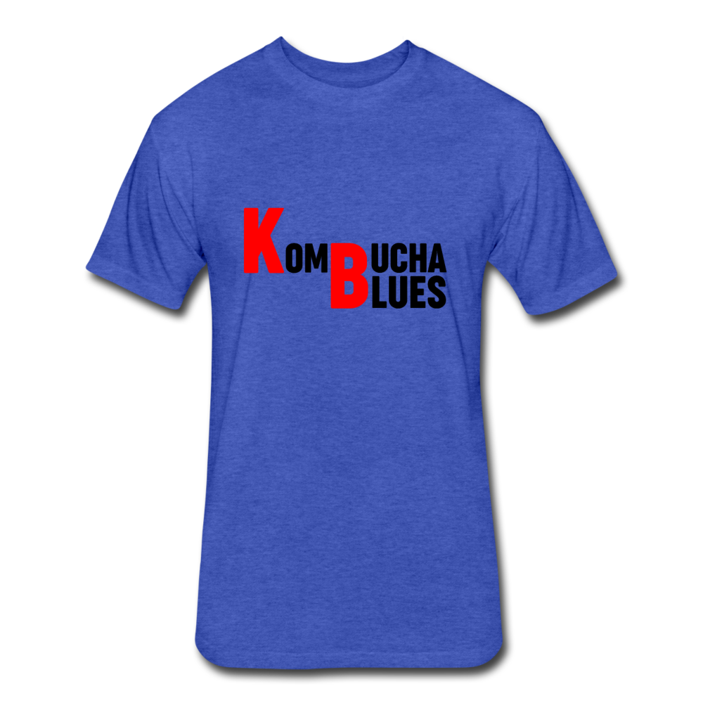 Kombucha Blues Fitted Cotton/Poly T-Shirt by Next Level - heather royal