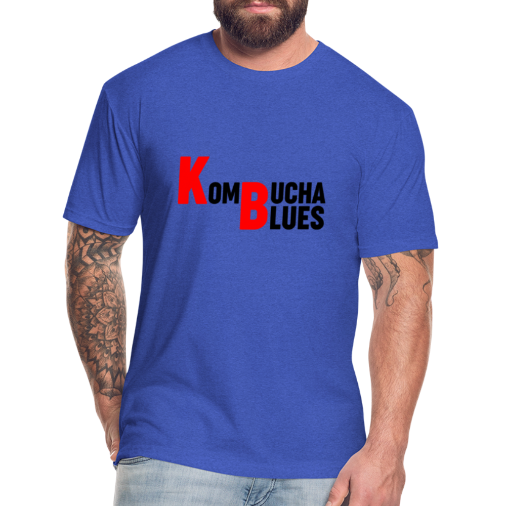 Kombucha Blues Fitted Cotton/Poly T-Shirt by Next Level - heather royal