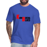 Kombucha Blues Fitted Cotton/Poly T-Shirt by Next Level - heather royal