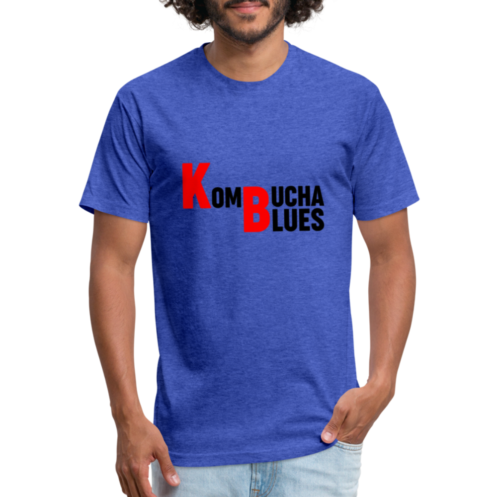 Kombucha Blues Fitted Cotton/Poly T-Shirt by Next Level - heather royal