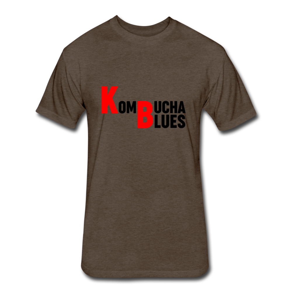 Kombucha Blues Fitted Cotton/Poly T-Shirt by Next Level - heather espresso