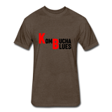 Kombucha Blues Fitted Cotton/Poly T-Shirt by Next Level - heather espresso