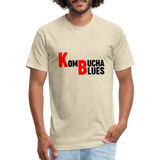 Kombucha Blues Fitted Cotton/Poly T-Shirt by Next Level - heather cream
