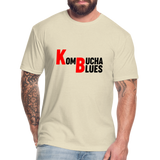 Kombucha Blues Fitted Cotton/Poly T-Shirt by Next Level - heather cream