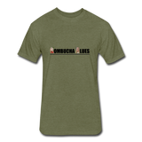 Kombucha Blues for Kristin Booth Fitted Cotton/Poly T-Shirt by Next Level - heather military green