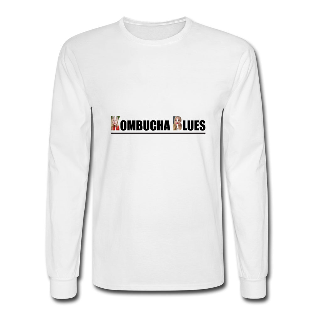 Kombucha Blues for Kristin Booth Men's Long Sleeve T-Shirt - white