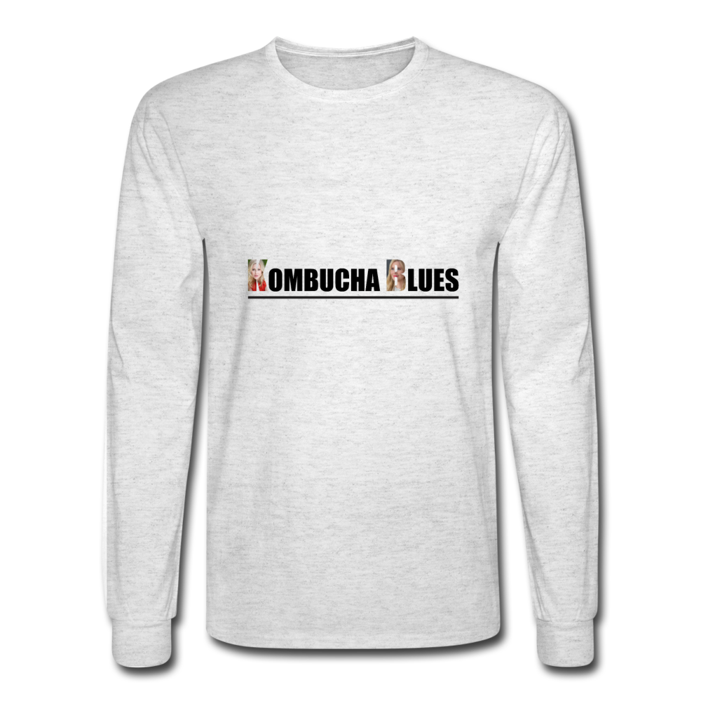 Kombucha Blues for Kristin Booth Men's Long Sleeve T-Shirt - light heather gray