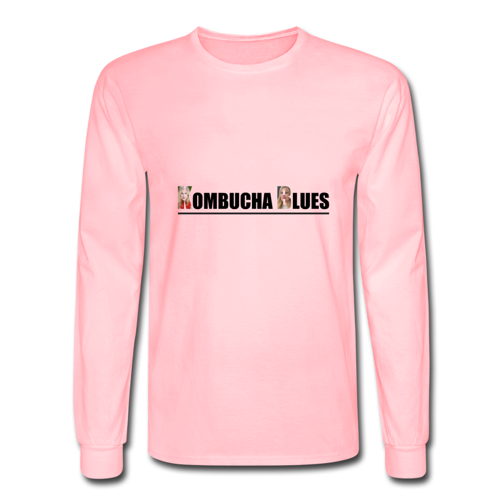 Kombucha Blues for Kristin Booth Men's Long Sleeve T-Shirt - pink