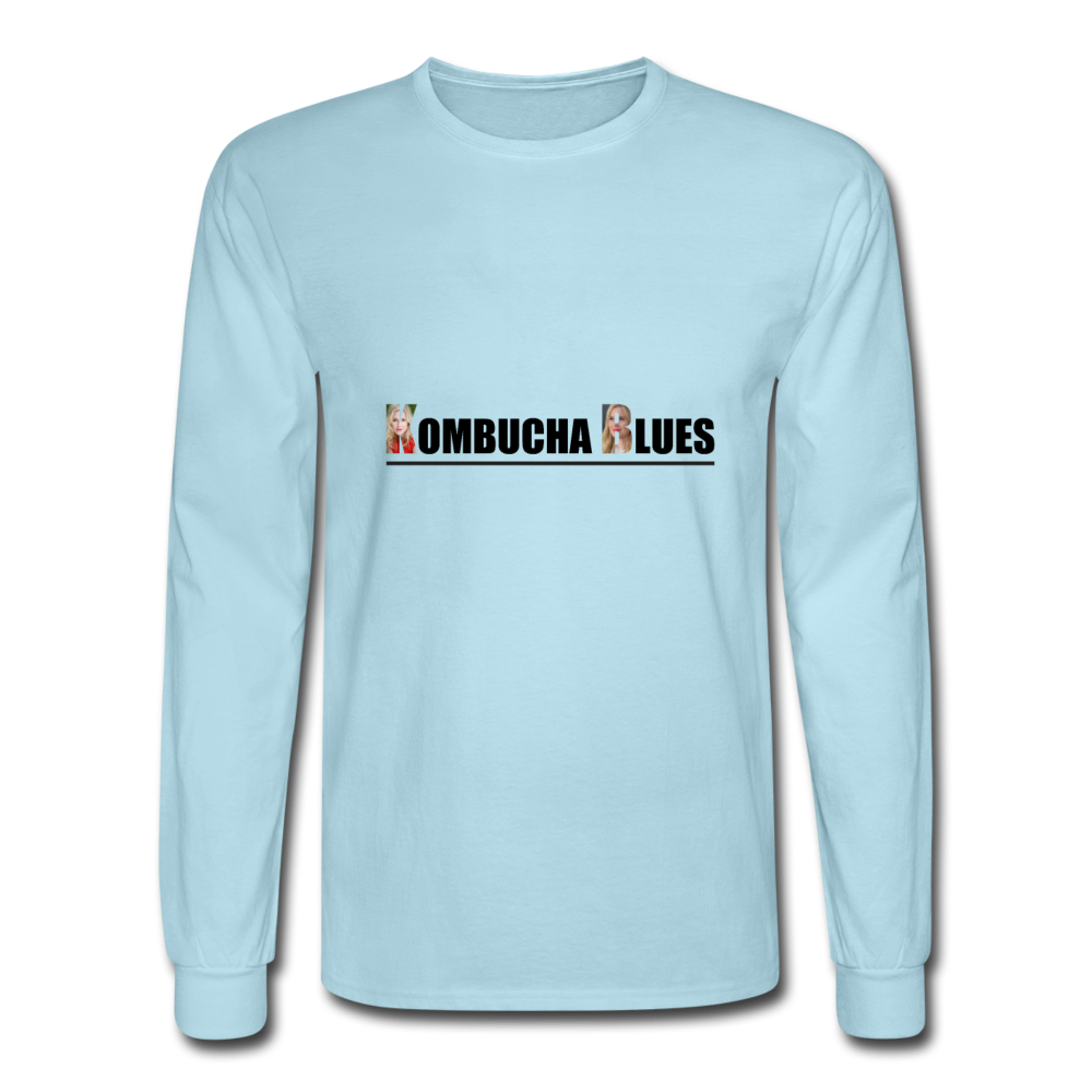 Kombucha Blues for Kristin Booth Men's Long Sleeve T-Shirt - powder blue