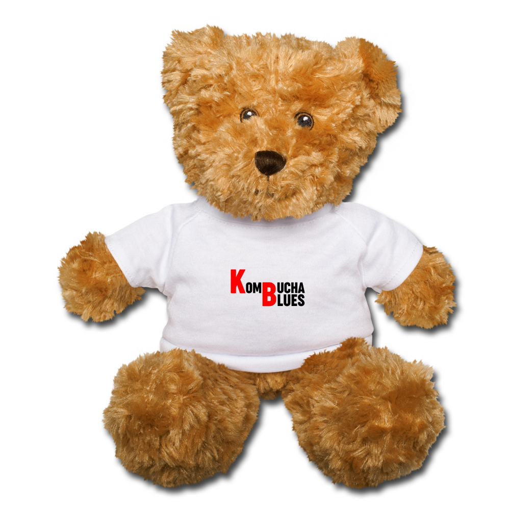 Kombucha Blues Teddy Bear - white