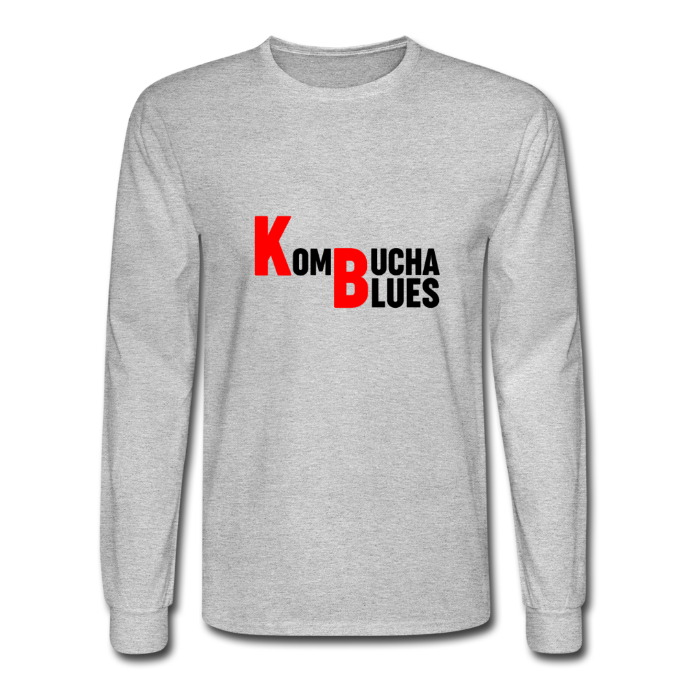 Kombucha Blues Men's Long Sleeve T-Shirt - heather gray