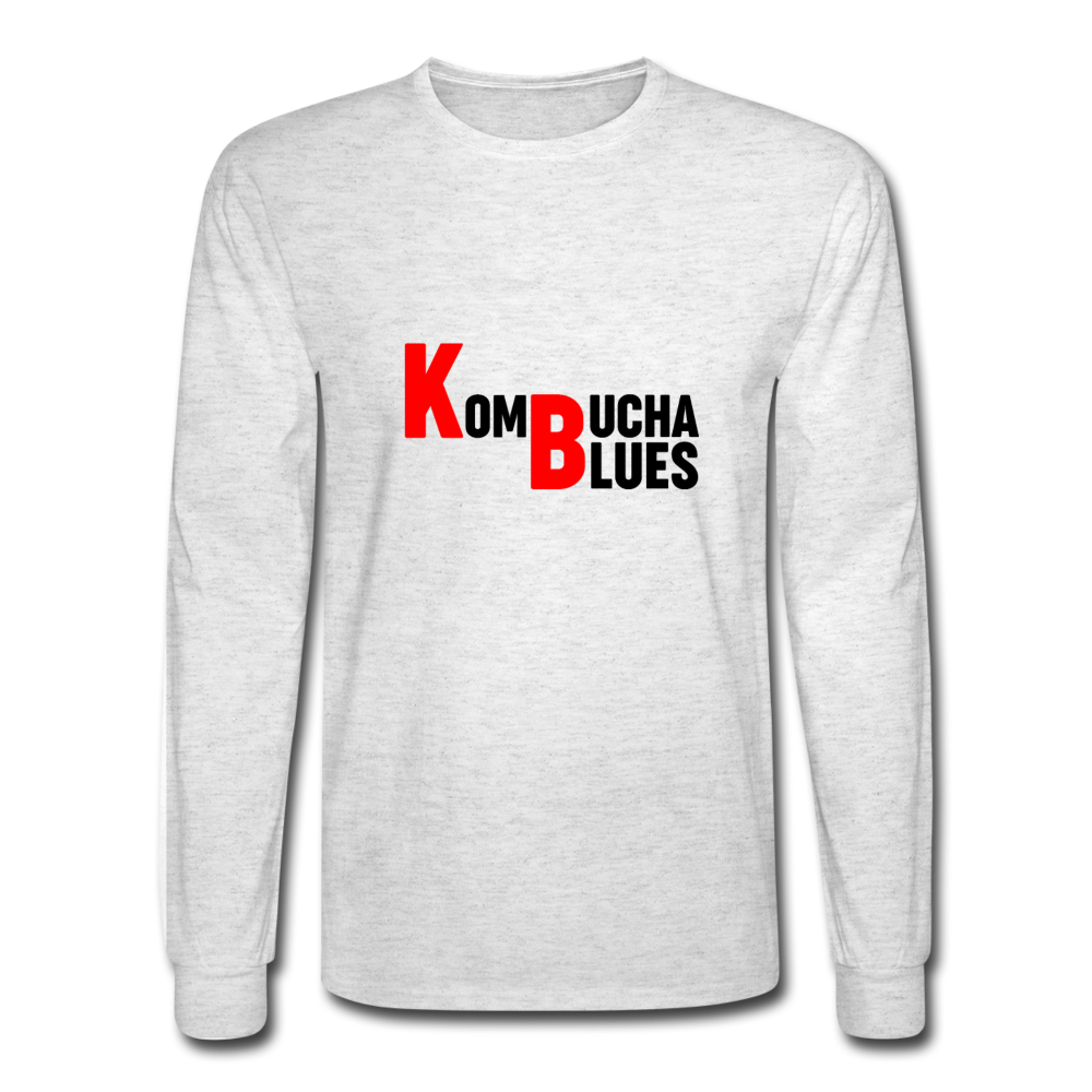 Kombucha Blues Men's Long Sleeve T-Shirt - light heather gray