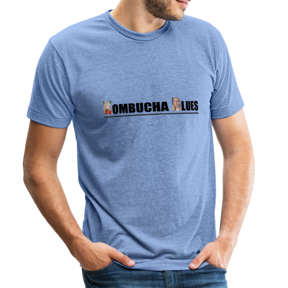 Kombucha Blues for Kristin Booth Unisex Tri-Blend T-Shirt - heather Blue