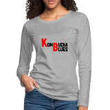 Kombucha Blues Women's Premium Long Sleeve T-Shirt - heather gray