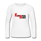 Kombucha Blues Women's Long Sleeve Jersey T-Shirt - white