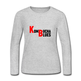 Kombucha Blues Women's Long Sleeve Jersey T-Shirt - gray