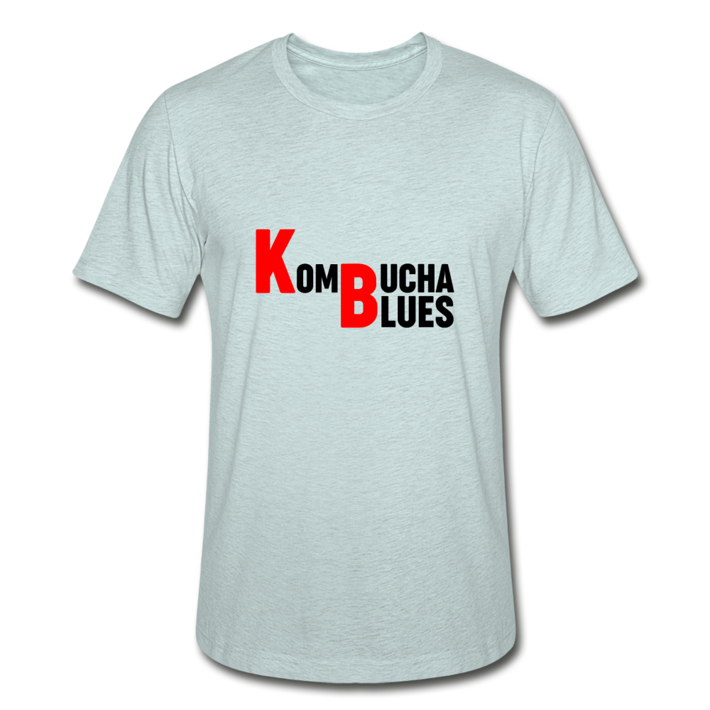 Kombucha Blues Unisex Heather Prism T-Shirt - heather prism ice blue