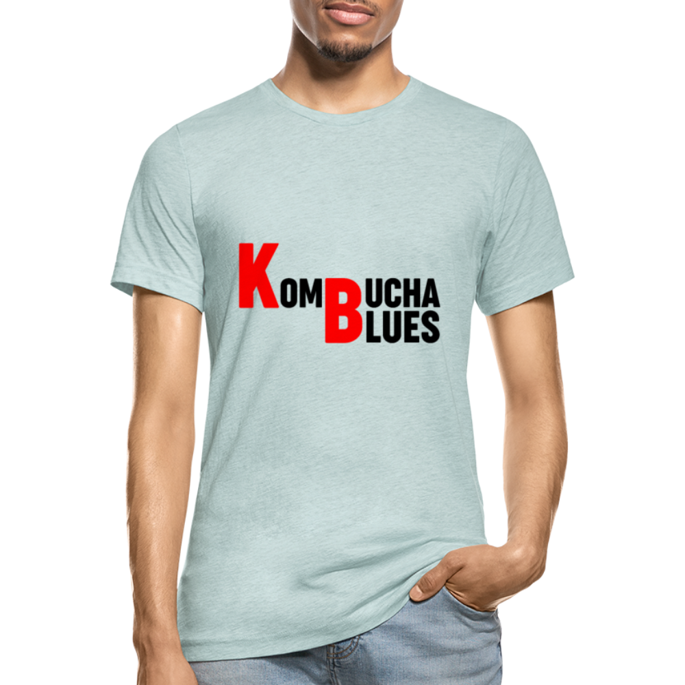 Kombucha Blues Unisex Heather Prism T-Shirt - heather prism ice blue