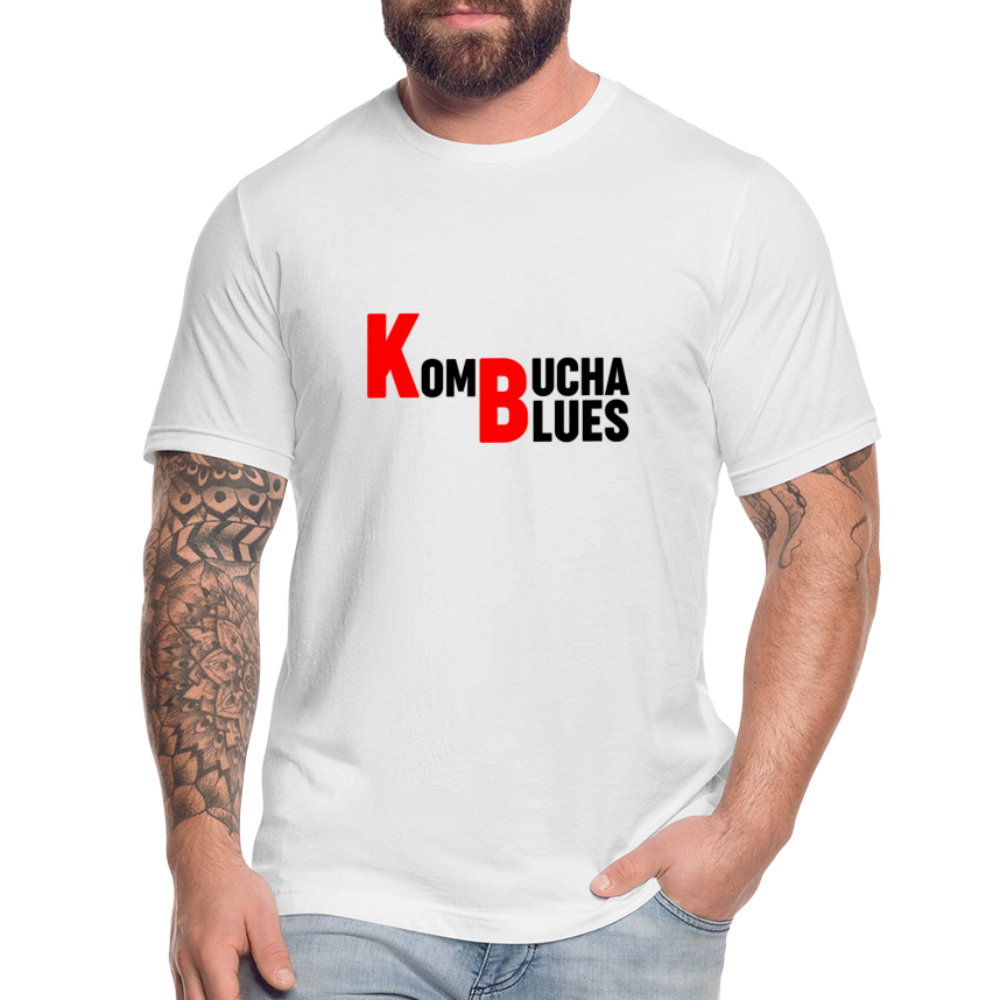 Kombucha Blues Unisex Jersey T-Shirt by Bella + Canvas - white