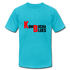 Kombucha Blues Unisex Jersey T-Shirt by Bella + Canvas - turquoise