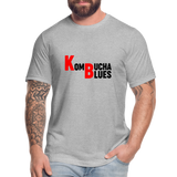 Kombucha Blues Unisex Jersey T-Shirt by Bella + Canvas - heather gray