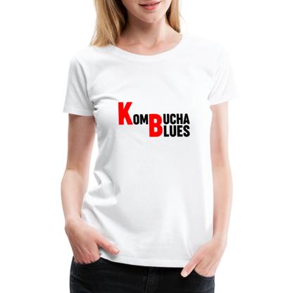 Kombucha Blues Women’s Premium T-Shirt - white